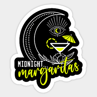 Midnight Margaritas Summer Fun Drinking Sticker